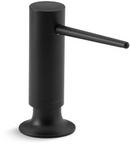 KOHLER Matte Black 4-7/16 in. 16 oz Kitchen Soap Dispenser 