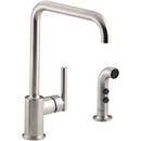 KOHLER Vibrant Stainless Single Handle Kitchen Faucet 