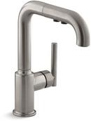 Single Handle Pull Out Kitchen Faucet with Touch Activation in Vibrant® Stainless