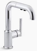Single Handle Pull Out Kitchen Faucet with Touch Activation in Polished Chrome
