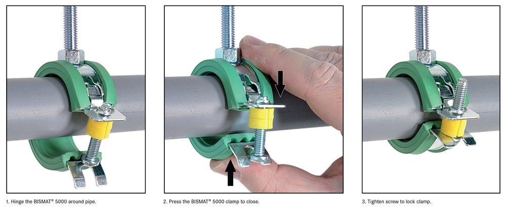 Walraven Green Zinc Steel and EPDM Clamp 