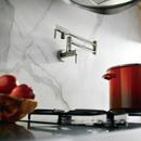 Moen Polished Chrome 5.5 gpm 1 Hole Wall Mount Pot Filler with Double Lever Handle 