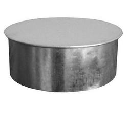 18 in. Galvanized Steel Duct Cap in Round Duct