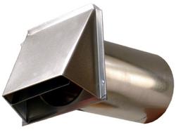 7 in. Galvanized Steel Dryer Vent in Silver