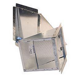 4 in. 30 ga Eyebrow Stuc Screen Damper