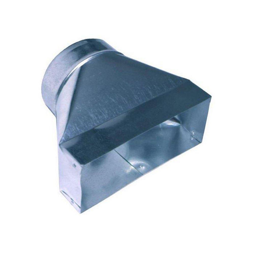 14 x 4 in. Straight Boot Galvanized Steel 26 ga 