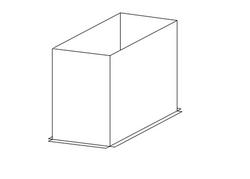 20-1/4 in x 20-1/4 in x 36 in 26 ga Plenum Sleeve