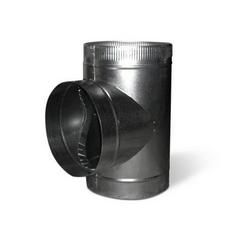 4 x 4 x 4 in. Duct Tee with Crimp