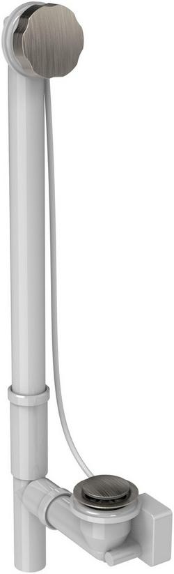 Plastic Cable Drain in Brushed Nickel