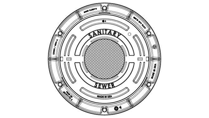 EJ Stainless Steel 32-3/16 in. Ring and Cover in Stainless Steel 