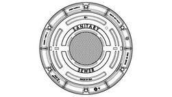 Ductile Iron Stainless Steel Rheemed and Chamfer Manhole Frame And Covers