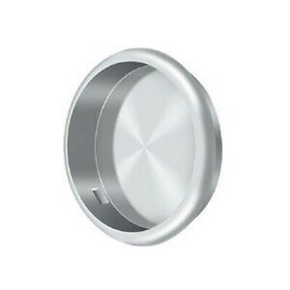 Deltana Enterprises Polished Chrome Round Flush Pull 
