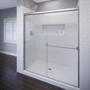 Basco Shower Enclosures Silver 70 x 47 in. Frameless Shower Door 