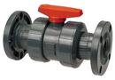 Chemtrol Dark Grey PVC Flanged 150# Ball Valve 
