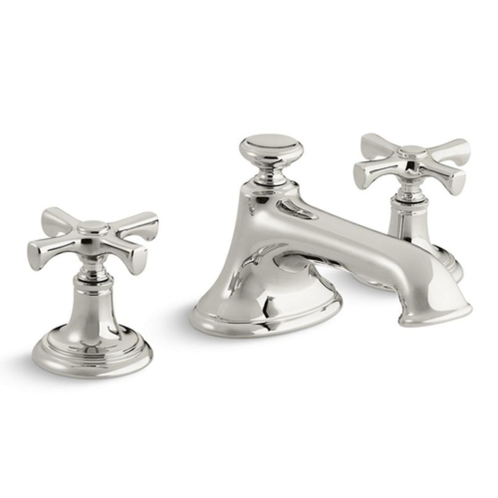 Kallista Nickel Silver Two Handle Widespread Bathroom Sink Faucet 