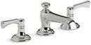 Kallista Nickel Silver Two Handle Widespread Bathroom Sink Faucet 