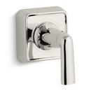 Volume Control Valve Trim with Single Lever Handle in Nickel Silver