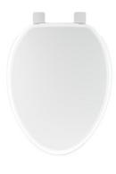 Elongated Slow-Close Toilet Seat with Cover in White