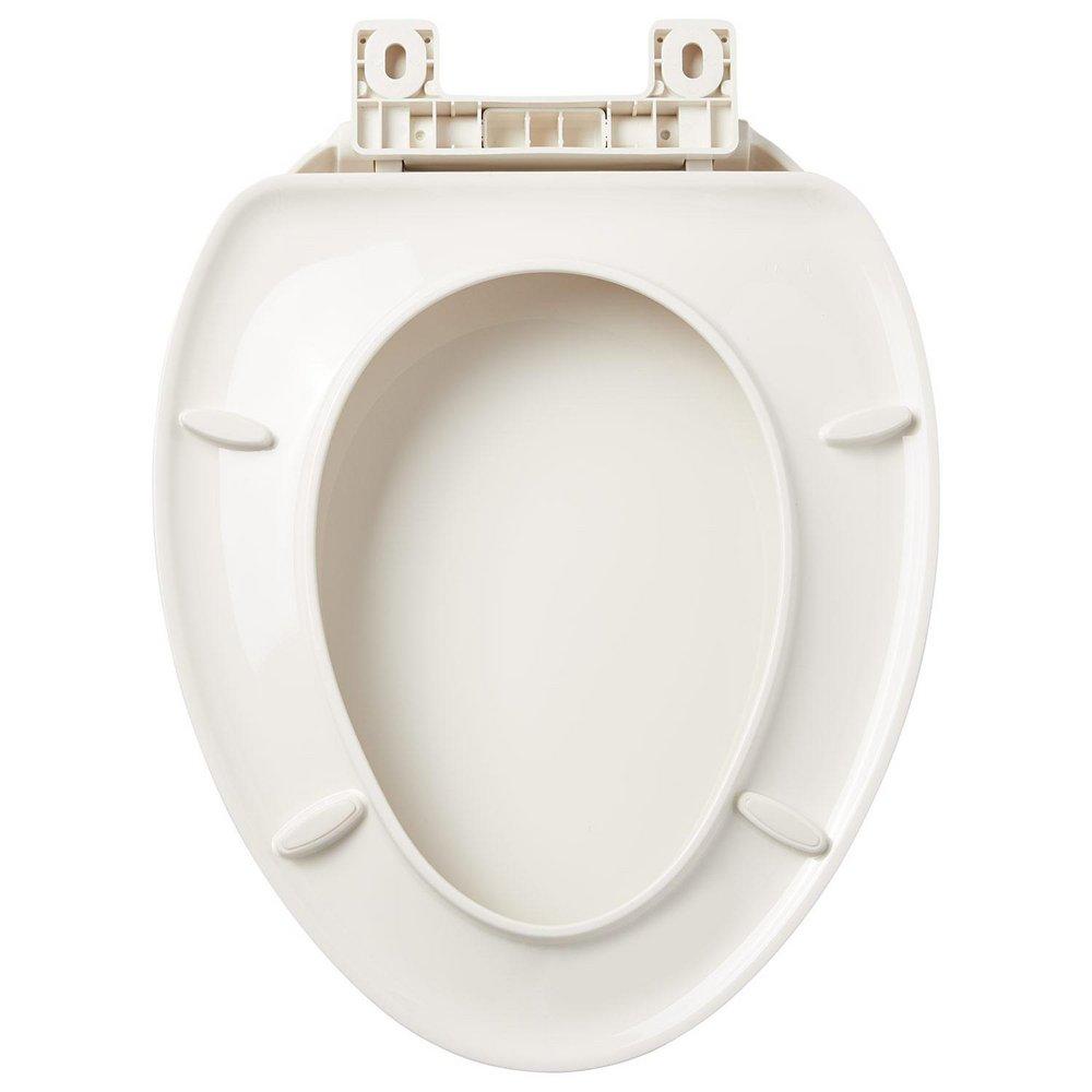 Signature Hardware Biscuit Elongated Slow-Close Toilet Seat with Cover 