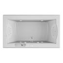 72 x 42 in. Thermal Air Drop-In Bathtub with Center Drain in White