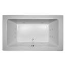 66 x 36 in. Thermal Air Drop-In Bathtub with Center Drain in White