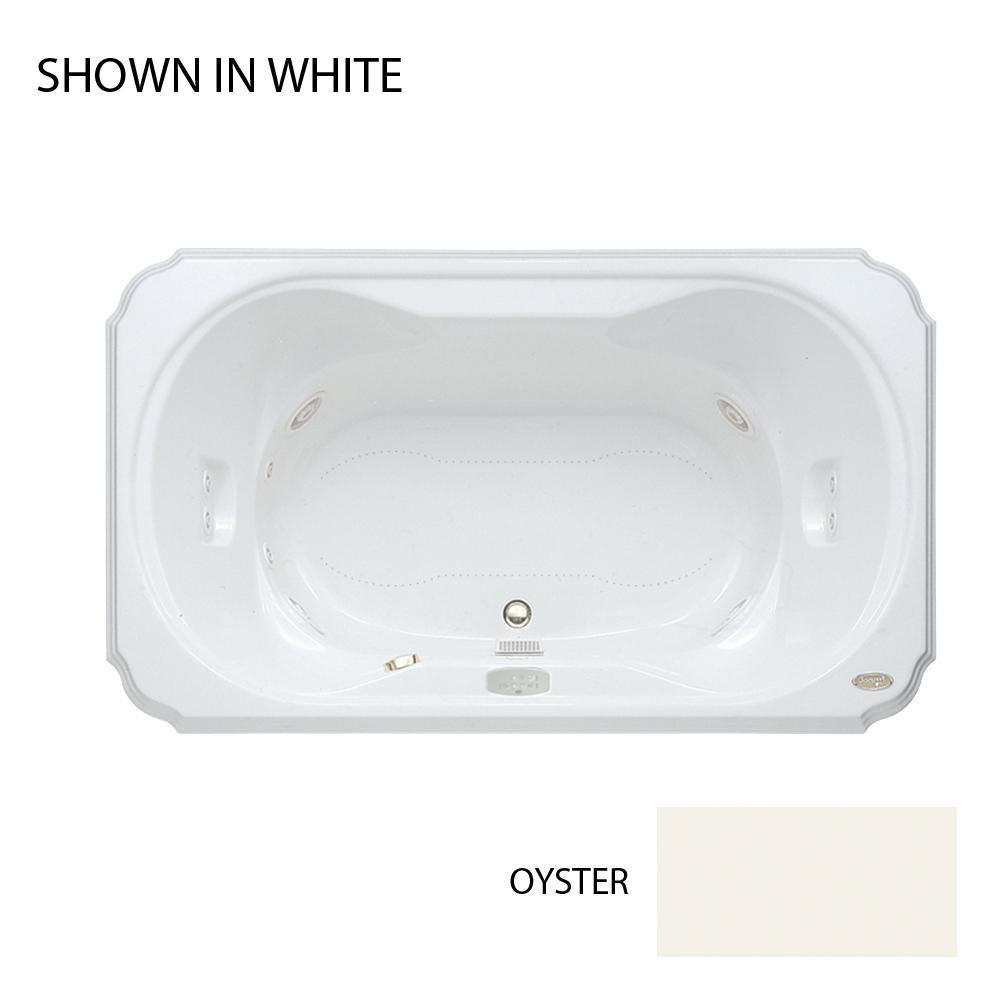 JACUZZI® 72 x 42 in. Whirlpool DropIn Bathtub with Center Drain in