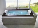JACUZZI&reg; White 72 x 42 in. Whirlpool Drop-In Bathtub with Center Drain 