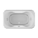 JACUZZI&reg; Oyster 66 x 42 in. Whirlpool Drop-In Bathtub with Center Drain 