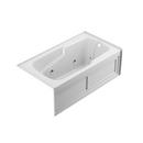 59-3/4 x 59-3/4 in. Acrylic Corner Drop-In Air Bathtub with Center Drain and J5 LCD Control in Black