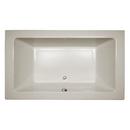 72 x 42 in. Drop-In Bathtub with Center Drain in Oyster