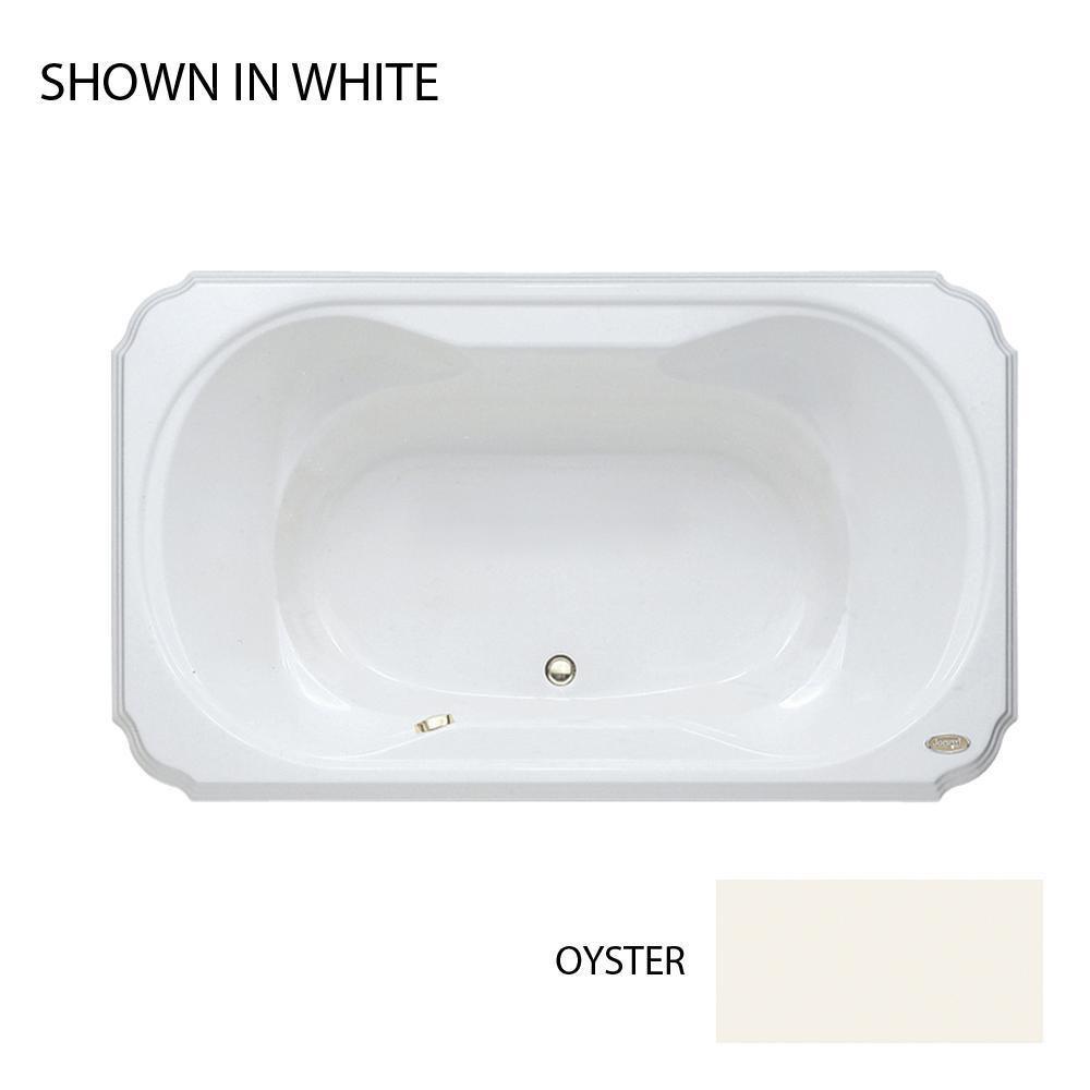 JACUZZI&reg; Oyster 72 x 42 in. Drop-In Bathtub with Center Drain 