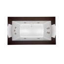 JACUZZI&reg; White 72 x 42 in. Whirlpool Drop-In Bathtub with Center Drain 