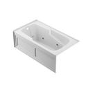 59-3/4 x 59-3/4 in. Acrylic Corner Drop-In Air Bathtub with Center Drain and J4 Luxury Control in White