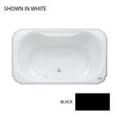 66 x 42 in. Drop-In Bathtub with Center Drain in Black
