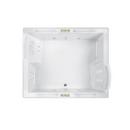 JACUZZI&reg; White 71-3/4 x 59-3/4 in. Whirlpool Drop-In Bathtub with Center Drain 