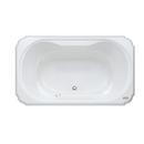 66 x 42 in. Drop-In Bathtub with Center Drain in White