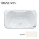 66 x 42 in. Drop-In Bathtub with Center Drain in Oyster