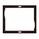72 x 60 in. Wood Frame with Dual Zone Control Cut-Out in Wenge