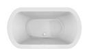 JACUZZI&reg; White 66 x 36 in. Soaker Drop-In Bathtub with Center Drain 