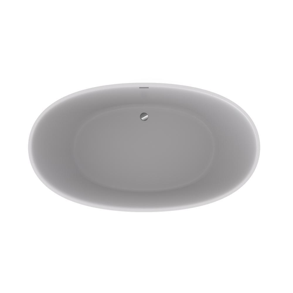 JACUZZI&reg; Oyster 60 x 60 in. Acrylic Corner Drop-In Bathtub with Center Drain 