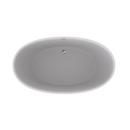 JACUZZI&reg; Oyster 60 x 60 in. Acrylic Corner Drop-In Bathtub with Center Drain 