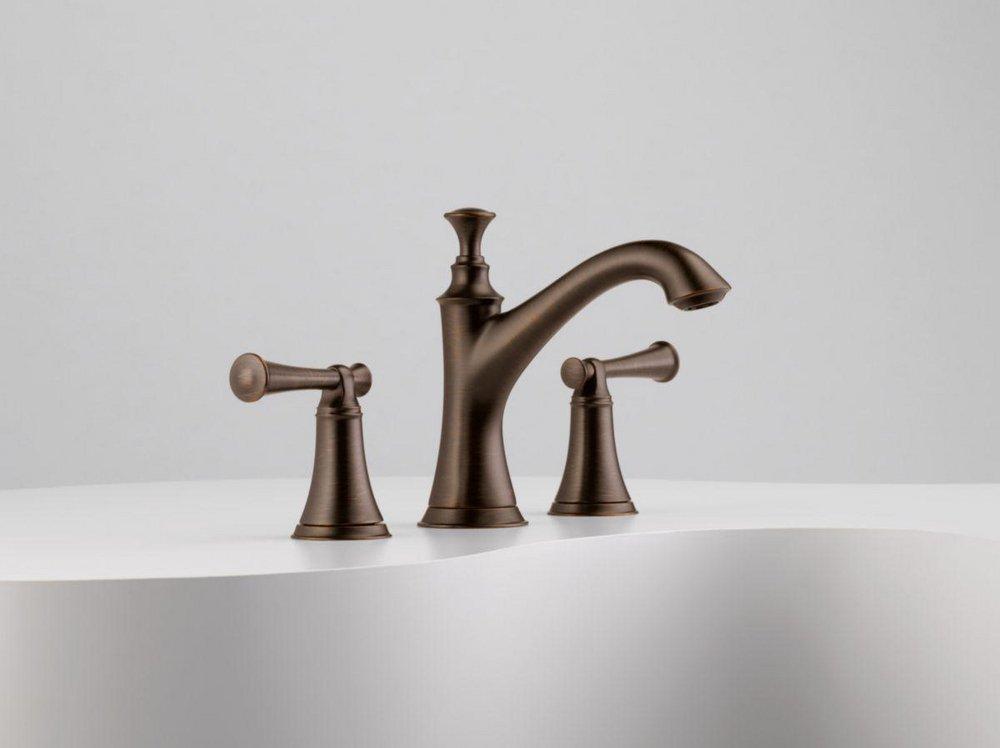 Brizo Venetian Bronze Two Handle Widespread Bathroom Sink Faucet Handles Sold Separately 