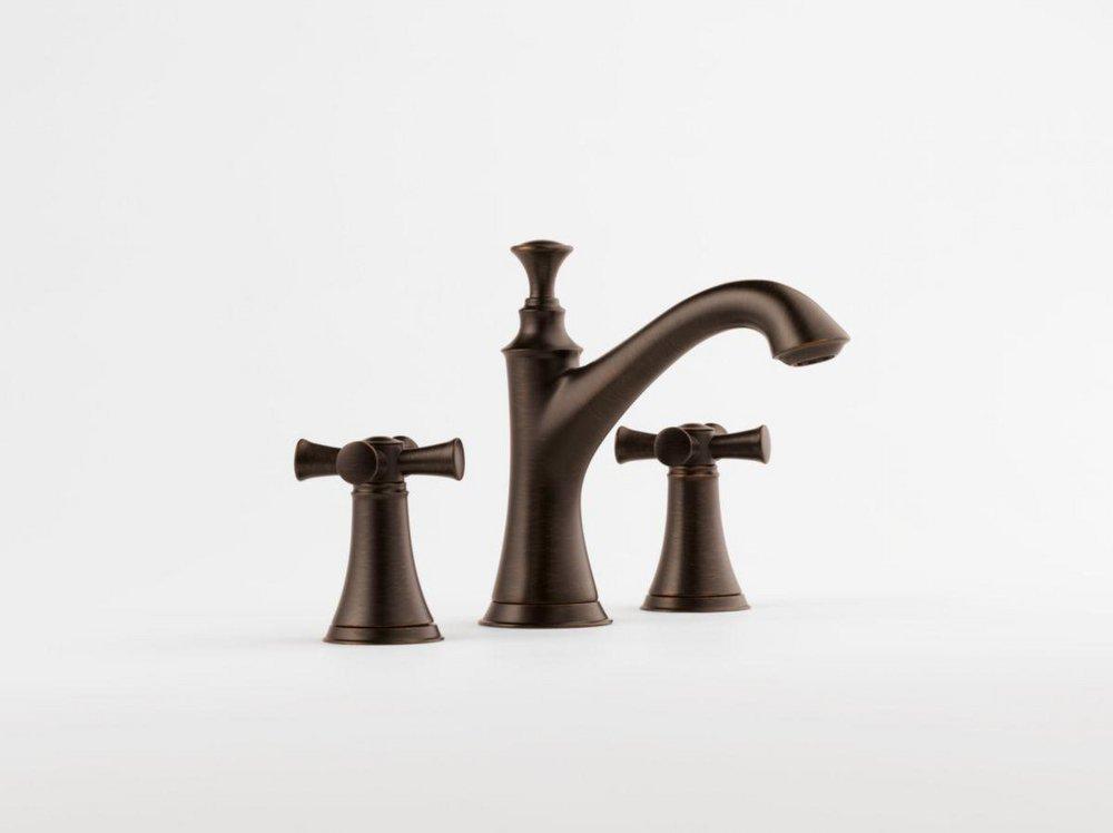 Brizo Venetian Bronze Two Handle Widespread Bathroom Sink Faucet Handles Sold Separately 