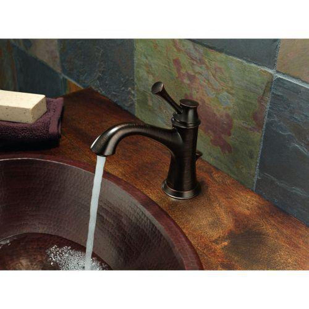 Brizo Brushed Nickel Single Handle Monoblock Bathroom Sink Faucet 