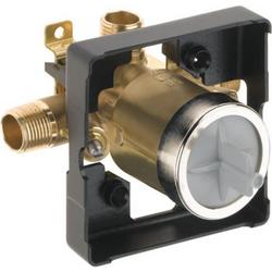 1/2 in MPT Connection Universal Rough-In Valve Body with Stops - High Flow Shower Only