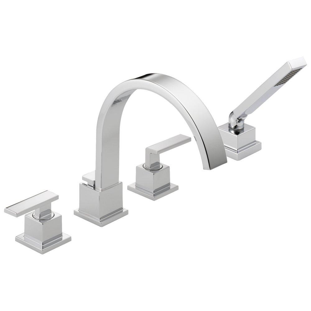 Delta Faucet Chrome Two Handle Roman Tub Faucet Trim Only 