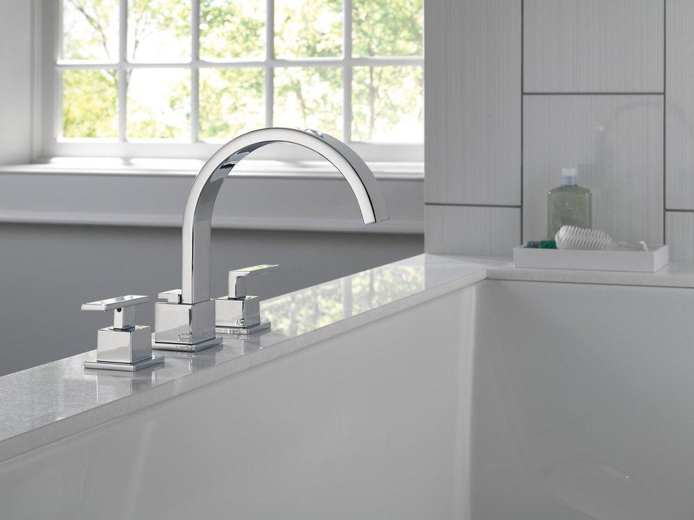 Delta Faucet Chrome Two Handle Roman Tub Faucet Trim Only 