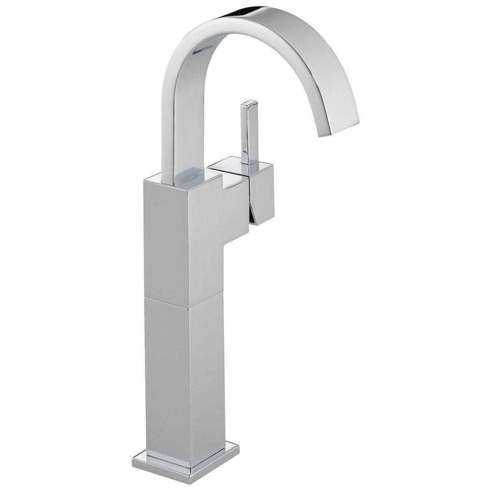 Delta Faucet Chrome Single Handle Vessel Filler Bathroom Sink Faucet 