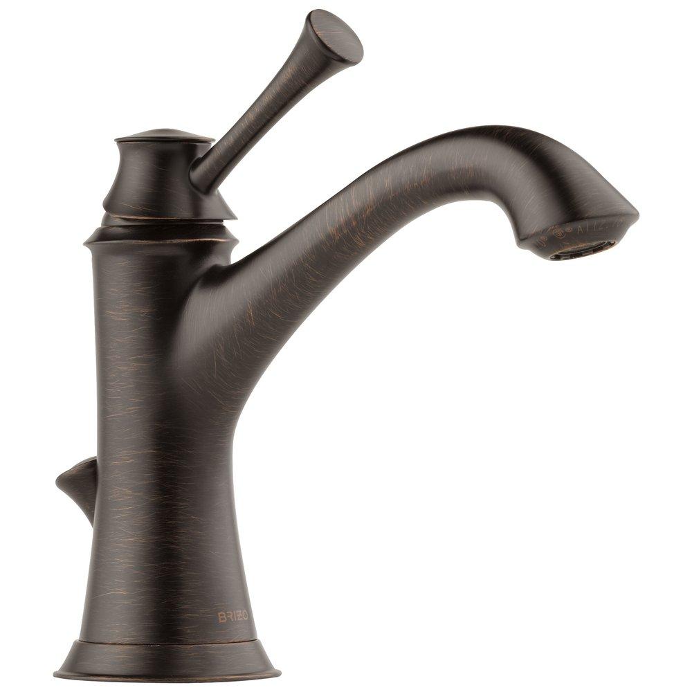 Brizo Venetian Bronze Single Handle Monoblock Bathroom Sink Faucet 