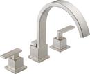 Delta Faucet Stainless Two Handle Roman Tub Faucet Trim Only 